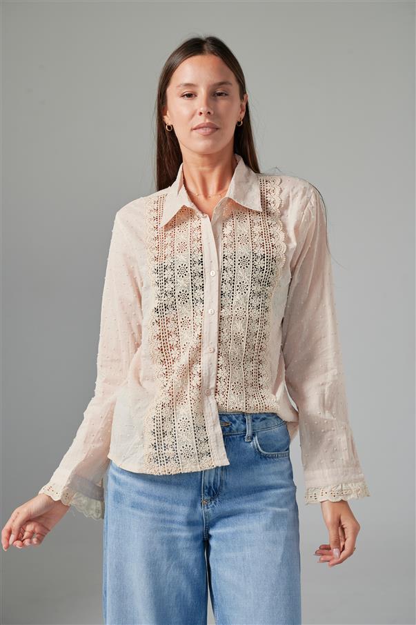 Camisa Vandal Plumeti Bordada